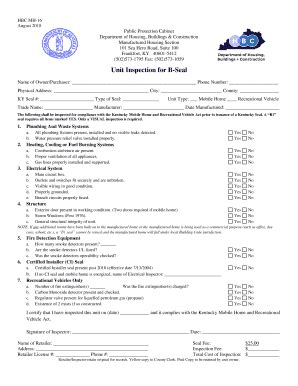 b-seal|kentucky b seal inspection form.